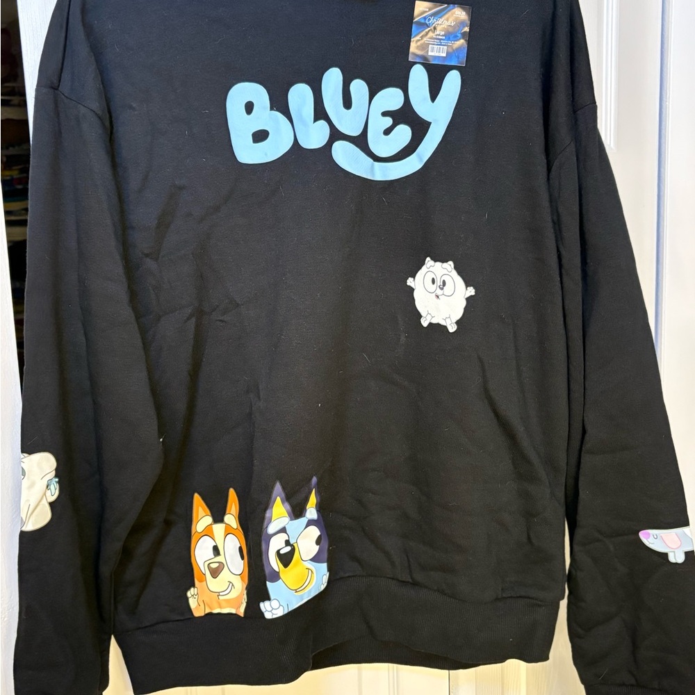 Black Bluey Graphic Sweatshirt